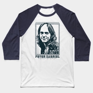 Peter Gabriel -- 70s Aesthetic Fan Art Design Baseball T-Shirt